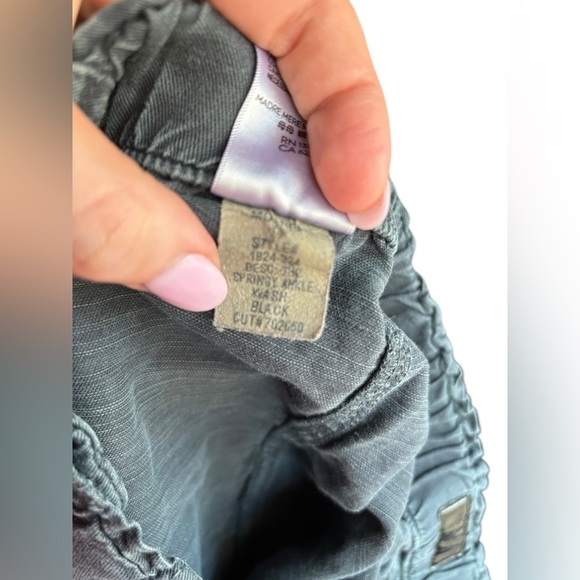 MOTHER The Springy Ankle Pants Wash Black Size 26 Linen Lyocell Boho - Picture 7 of 11